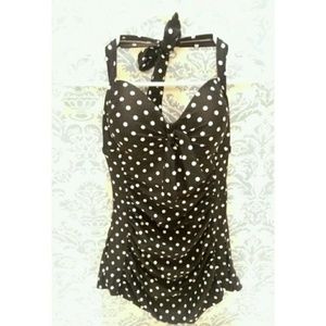 NWT Merona Polka Dot Swimsuit